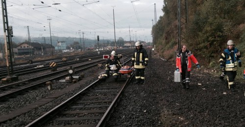 Schwerer Unfall auf Bahngelände